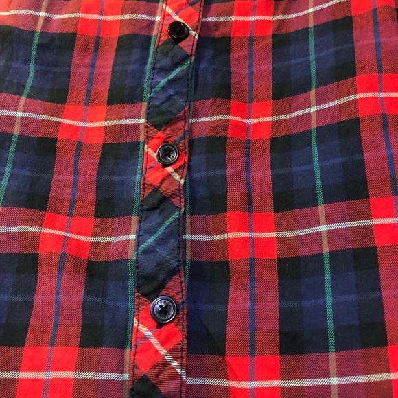Tommy Hilfiger Plaid Long Shirt Dress with side pockets Ladies Medium - Picture 7 of 10